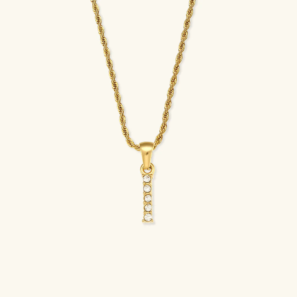Necklace "Shining Letter"