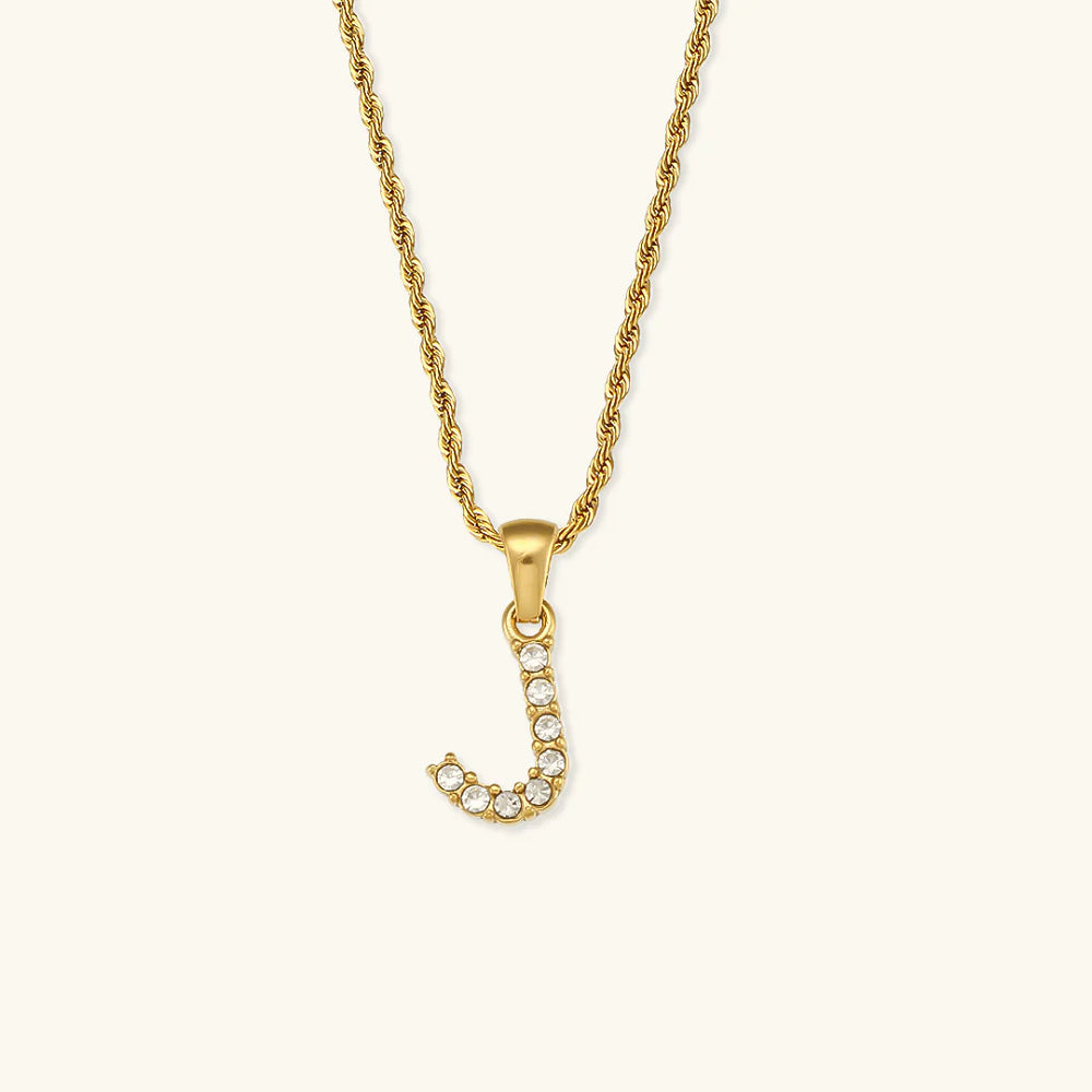 Necklace "Shining Letter"