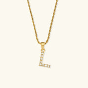 Necklace 'shining letter'