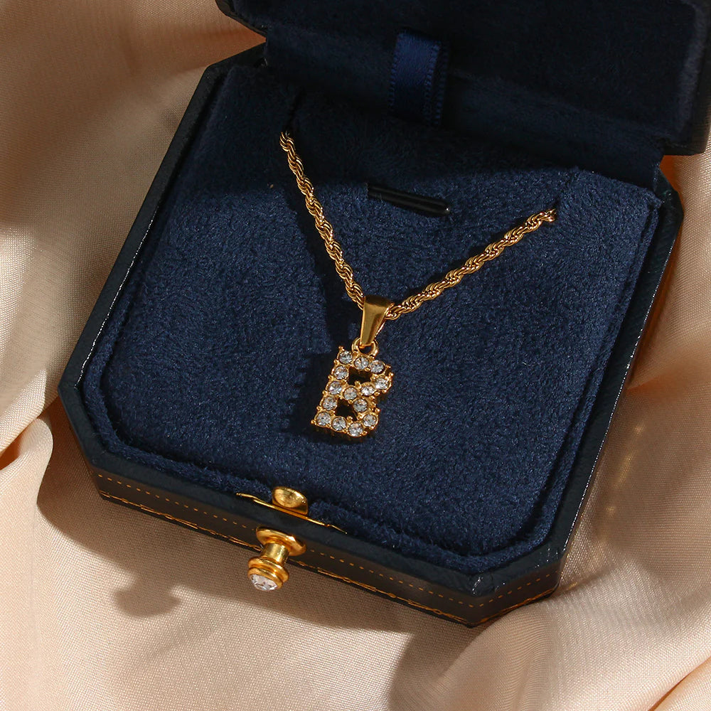 Necklace "Shining Letter"