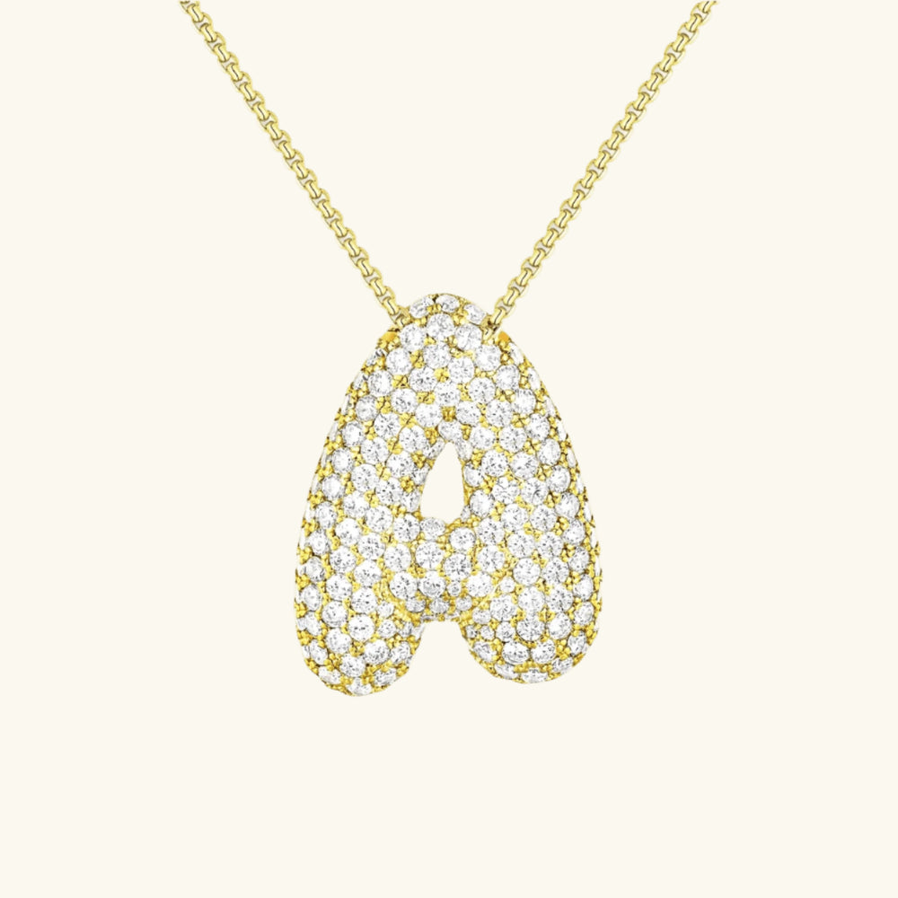 Bubble Design Initials Pendant - Emberly