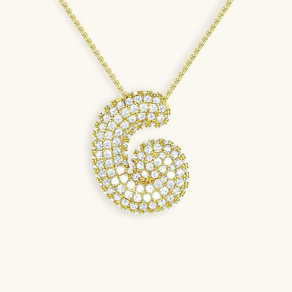 Bubble Design Initials Pendant - Emberly