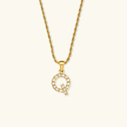 Necklace 'shining letter'