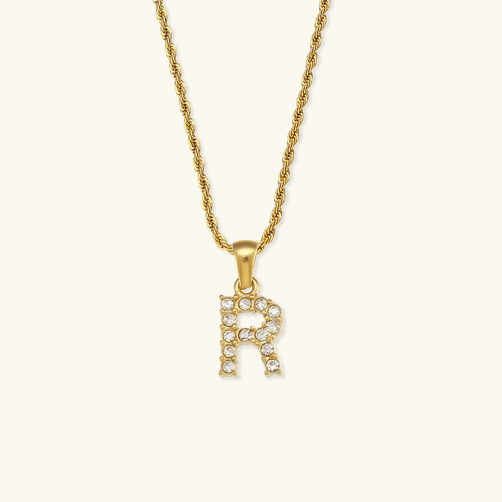 Necklace "Shining Letter"