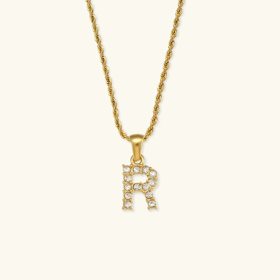 Necklace 'shining letter'