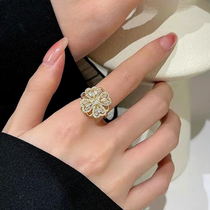 Ring "Floral Bloom Crystal" - Emberly